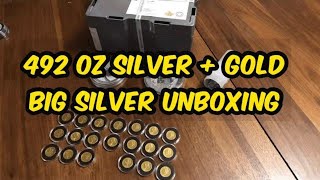 Big Silver Unboxing, 492.5oz Silver, 7oz Gold! #SilverStacking #GoldStacking