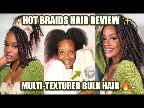 😻 Mini Twists with 4A/4B Afro Kinky Coily Bulk Hair (Type 4 Natural Hair) | Hot Braids Review