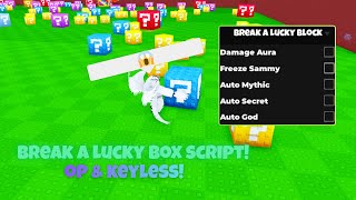 *OP* BREAK A LUCKY BOX SCRIPT | KEYLESS | ROBLOX SCRIPT SHOWCASE 2025