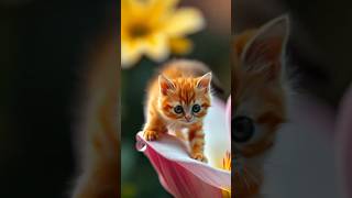 Adorable Mini Orange Cats: Chubby Feline Adventures #TinyCat #ViralPets