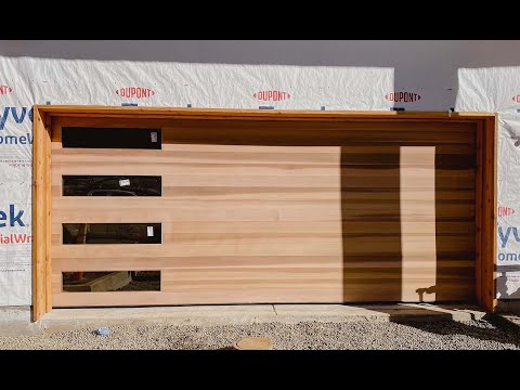 Lake Tahoe Wooden Garage Door Install