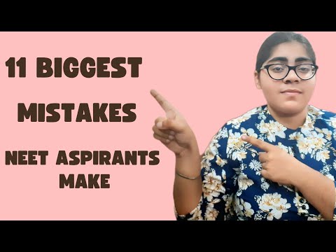 11 Biggest Mistakes You Should Avoid As A Neet Aspirant😰| For NEET 2025 & 2026|Must Watch