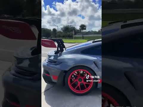 812GTS, Weissach GT3RS, Z06 Z07 leaving a car show at Porsche Jacksonville