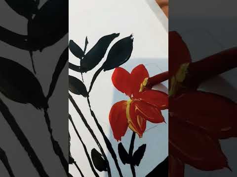 #onestrokepaintingforbeginners #easyacrylicpaintings #acrylicflowerpainting #easypaintingstepbystep