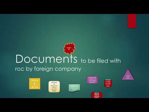 Documents to be filed with roc by foreign#ca inter