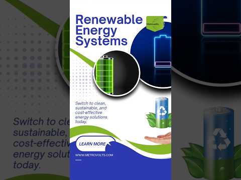 Renewable Energy Systems🔋#energy #power #service #renewableenergy #shorts #battery