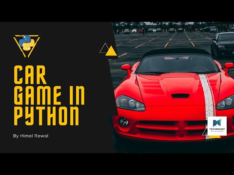 Car Game In Python | Nepali | By Himal Rawal | Develop a Game in Just 5 minutes