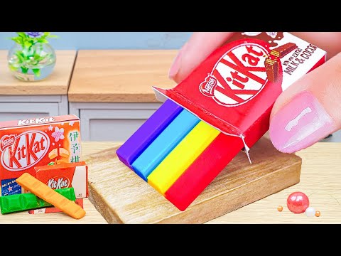Amazing Mini Rainbow KitKat Cake Recipe🌈🍫 Satisfying Mini Chocolate Cake Challenge & ASMR Dessert