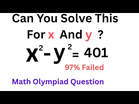 Solving Olympiad Problem For x And y ? II Math Olympiad Question ll