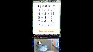 Math Quiz 57-71🔴 Can You Solve This? #iqmath #mathchallenge