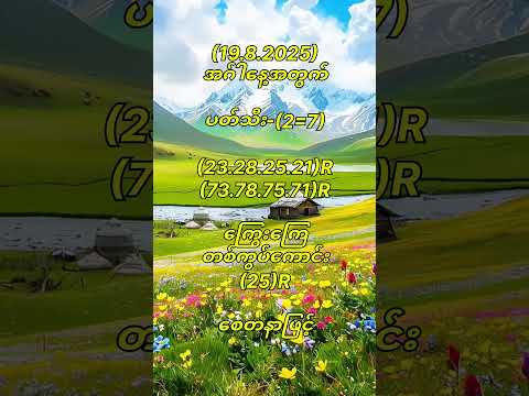 (19.8.2025)အဂ်ါနေ့အတွက် #popular #2d #2d3d #2danimation #motivation #youtubeshorts