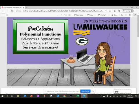 Polynomial Applications   Box & Fence type problems