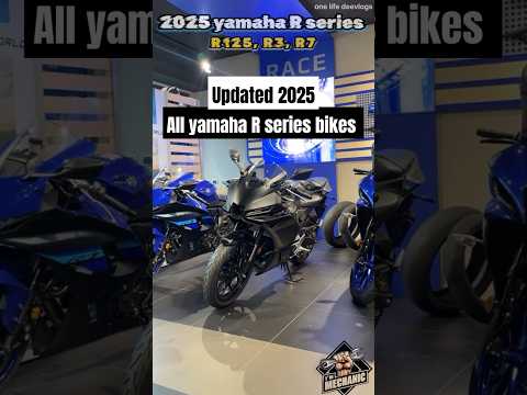 Updated yamaha R series bikes 2025| yamaha R7 R3 R125