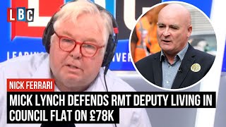Mick Lynch defends RMT deputy living in council flat on £78k
