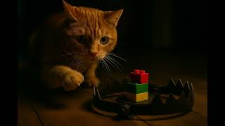 Curious Cat Faces a Dangerous Trap! 🐱😨🧩#orangecat #curiouscat #funnycat #catdanger #catadventure