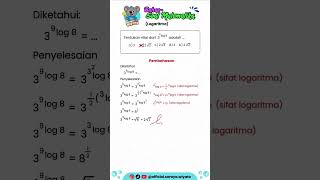 [𝗣𝗲𝗺𝗯𝗮𝗵𝗮𝘀𝗮𝗻 𝗤𝘂𝗶𝘇 (𝗟𝗼𝗴𝗮𝗿𝗶𝘁𝗺𝗮)]#maths #mathematics #mathsolutions #funny #fyp #shots #education