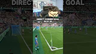 DIRECT CORNER GOAL IN FC 25 🔥 #eafc #fc25 #ultimateteam #eafc25 #fc25tutorials #fc25tips #scorpeo17