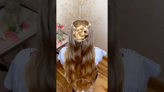 Braided flower hairstyle tutorial 🤭🌸 #hairstyle #braids #longhair #hairtutorial #flower #hairdo