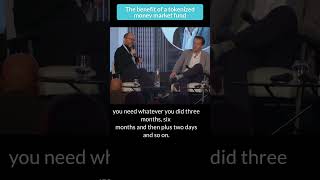 The benefit of a tokenized money market fund. Click above for the full panel session.