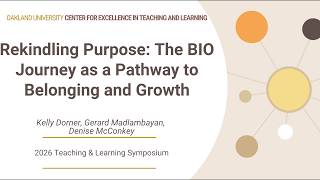 Rekindling Purpose: The BIO Journey as a Pathway to Belonging and Growth