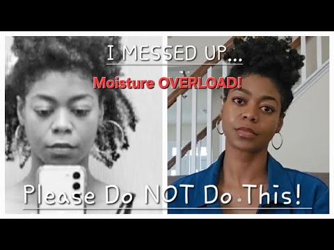 I Accidentally Gave My Hair Moisture OVERLOAD! - Pics & Update - 4C Natural Hair/ Type 4 Hair