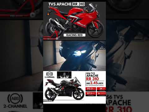 TVS APACHE RR 310 BS6 SPECS,COLOURS,MILEGE,TOP SPEED,PRICE IN INDIA 😍😱🤯!!??? #shorts