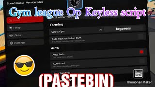 OP Gym League Script! Auto Train & Level Up Fast (Roblox Pastebin)