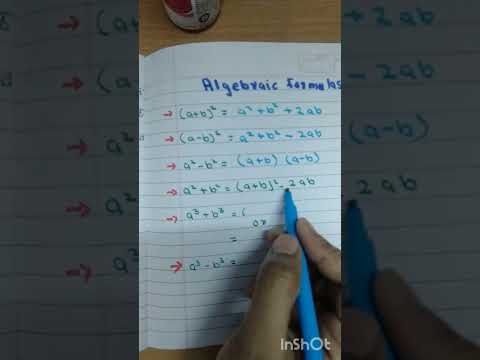 ||Algebraic Formulas||@mathematics tutorial