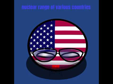 nuclear reach of various countries /#countryballs #edit #animation #edit