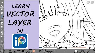Tracing with VECTOR LAYER in Ibis Paint X #tutorial #digitalart #drawing #tracing #mydressupdarling