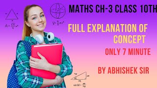 chapter 3 maths class 10 cbse board full explanation of concept#cbse10thexam2023mathsquestions