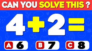 🧠 Kids Math Quiz! Easy Addition and Subtraction from 1 to 10 🎲 Easy Level