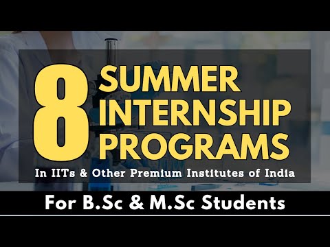 8 Upcoming Summer Research Internship Programs for B.Sc & M.Sc Students | All 'Bout Research