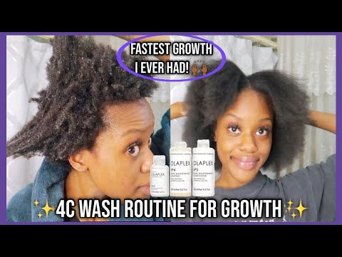 4C WASH ROUTINE FOR FAST HAIR GROWTH 🙌🏾🧼| ADAISHA MIRIAM