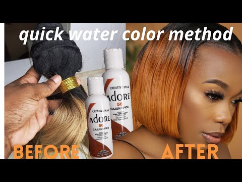 How To Dye Hair using Water Method| Less than 5 minutes| DIY|Beginner friendly #hairdye