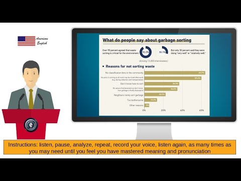 What do people say about garbage sorting? Male's voice.