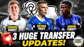 🚨 BREAKING: Szmodics SIGNS? Derby Target TWO More Wingers! | Latest Derby County Transfer News