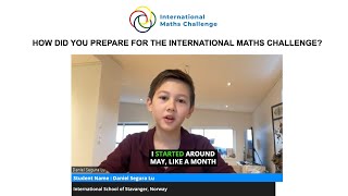 How did you prepare for the International Maths Challenge?