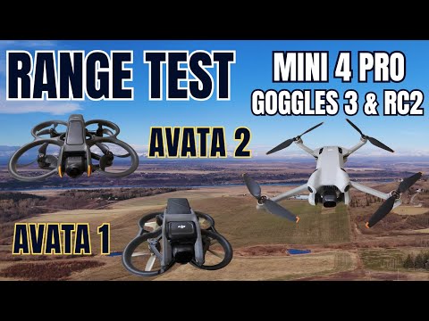 Range Test Mini 4 Pro with Goggles 3 and RC2 vs Avata 2 and Avata 1
