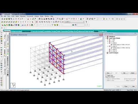 Day 24 STAAD Pro Tutorials   Wind Load Analysis on RCC Building