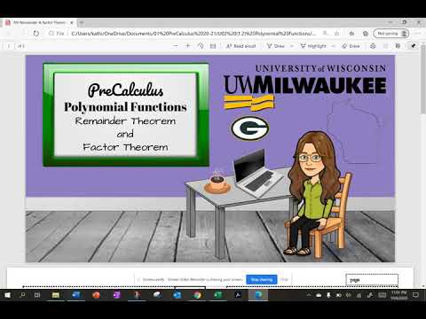 Remainder Theorem & Factor Theorem