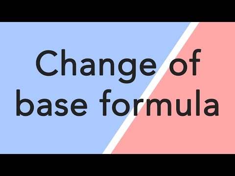Change of base formula - FAST and EASY!