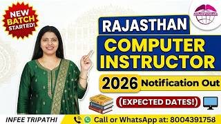 RSSB Computer Instructor Notification out |Rajasthan/LT/TRE4.0/DSSSB Computer Science by Infee ma'am