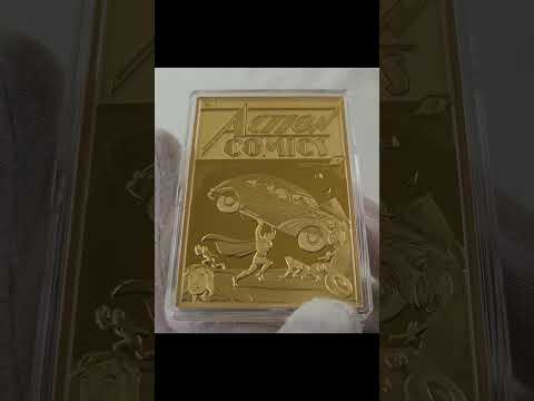 DC Action Comics 1 #dc #dcfan #dcfan #dccollectibles #actioncomics #gilded #coin #superman #unboxing