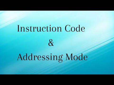 Instruction Code and Addressing Mode||computer Architecture|| unit-4