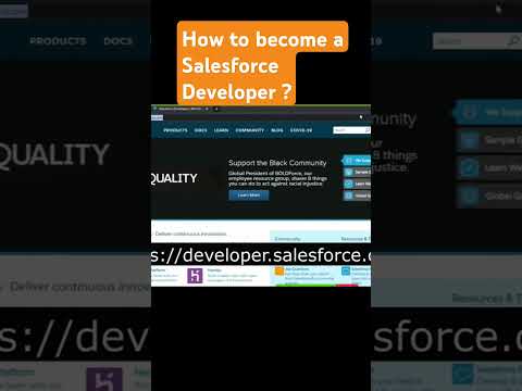 How to become a Salesforce Developer #salesforce #salesforcedeveloper #trendingshorts