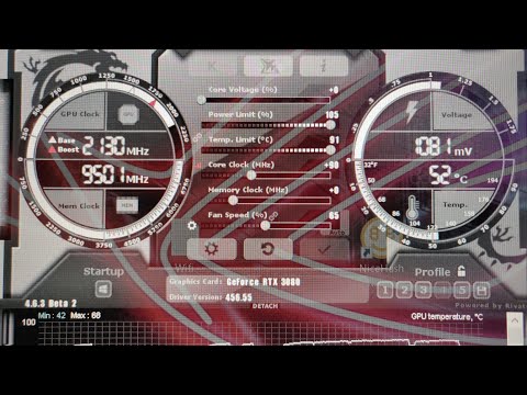 Zotac RTX 3080 Locked 2GHZ+ Overclock.