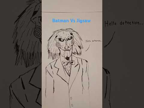 Batman Vs Jigsaw #funny #memes #art #drawing #dc