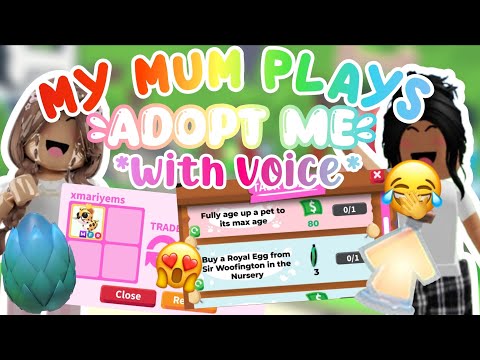 MY MUM PLAYS ADOPT ME... *she got scammed?!* 😭💗