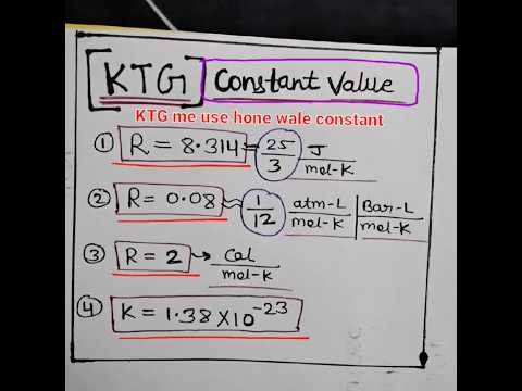 KTG (Constant values )#neet #tricks #shorts #NEETTRICKSTOLEARN